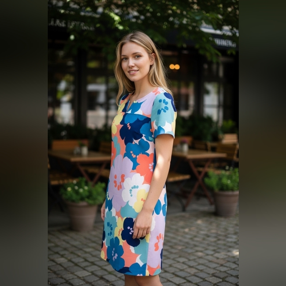Trina Turk Vibrant Floral Mini Dress NWOT